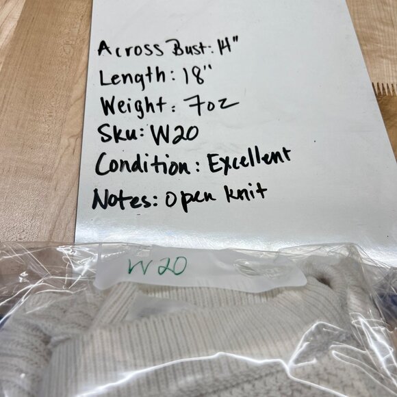 7 For All Mankind Crochet Ruffle Sleeveless Open Knit Top Ecru XS - Picture 12 of 12